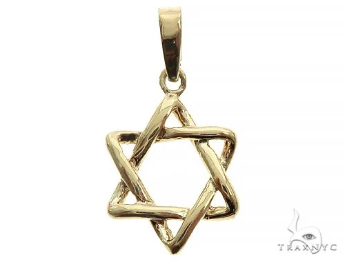 14K Gold David Star Pendant 65940