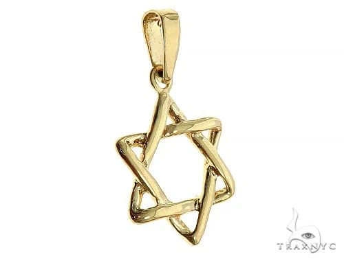 14K Gold David Star Pendant 65940