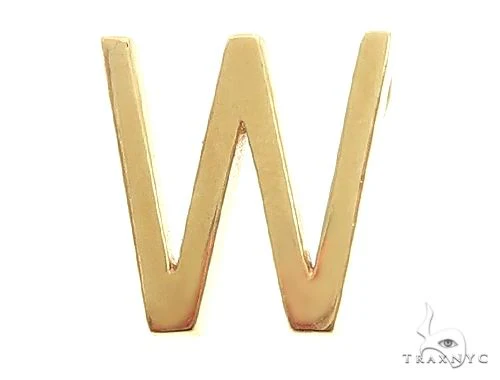 14K Gold W Initial Pendant 66119
