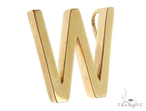 14K Gold W Initial Pendant 66119