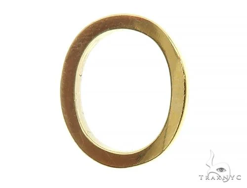14K Yellow Gold O Initial Pendant 66120