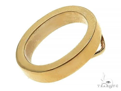 14K Yellow Gold O Initial Pendant 66120