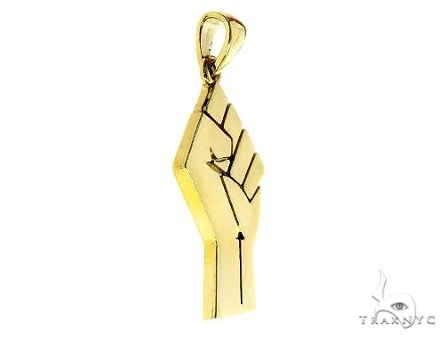 10K Gold Power Fist, BLM, Pendant 66328