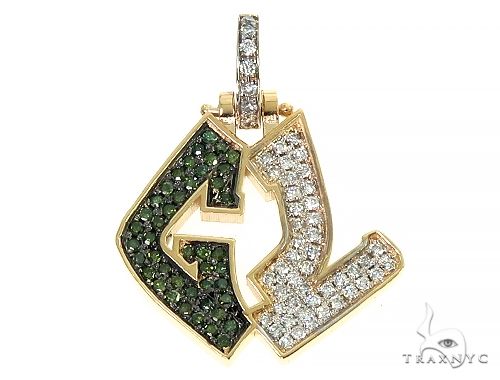 Custom Made 'GL' Diamond Pendant 66341