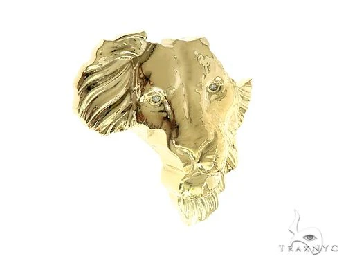 Small African Lion Face Pendant 66348
