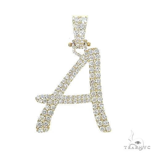Custom Made Initial 'A' Diamond Pendant 66577