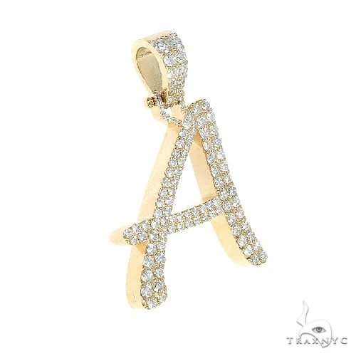 Custom Made Initial 'A' Diamond Pendant 66577