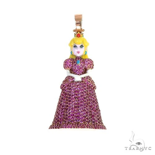 14K Gold Princess Pendant 66584