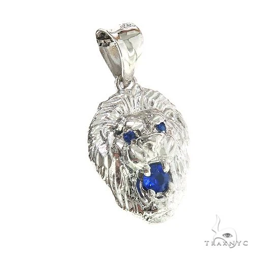TraxNYC Blue Sapphire Lion Pendant 66831