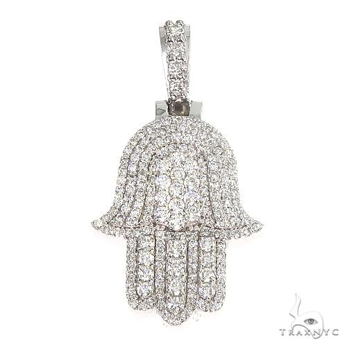14K Gold Hamsa Diamond Pendant 66870