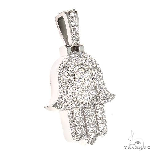 14K Gold Hamsa Diamond Pendant 66870