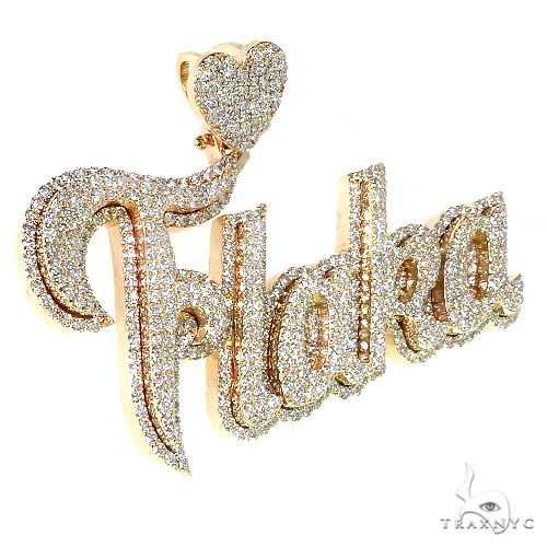Custom Made 'FLAKA' Diamond Name Pendant 67079