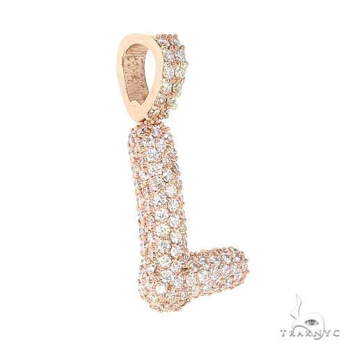 Custom Made Bubble Letter Diamond Pendant 67090