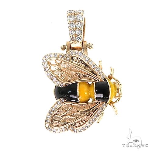 Custom Made Bee Diamond Pendant 67206