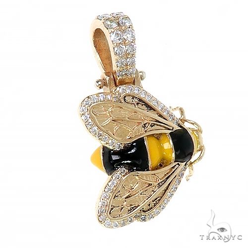 Custom Made Bee Diamond Pendant 67206
