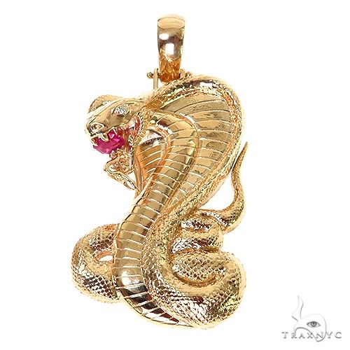 14K Gold Cobra Pendant 67351