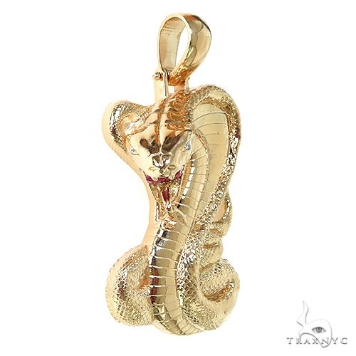 14K Gold Cobra Pendant 67351