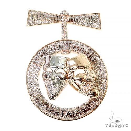 Custom Made Double Trouble Diamond Pendant 67380