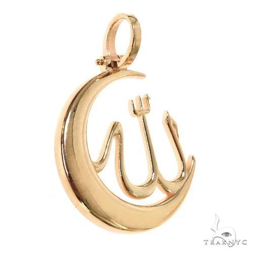 14K Gold Allah Moon Pendant 67397