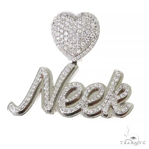 Custom Made Diamond Name Pendant 67445