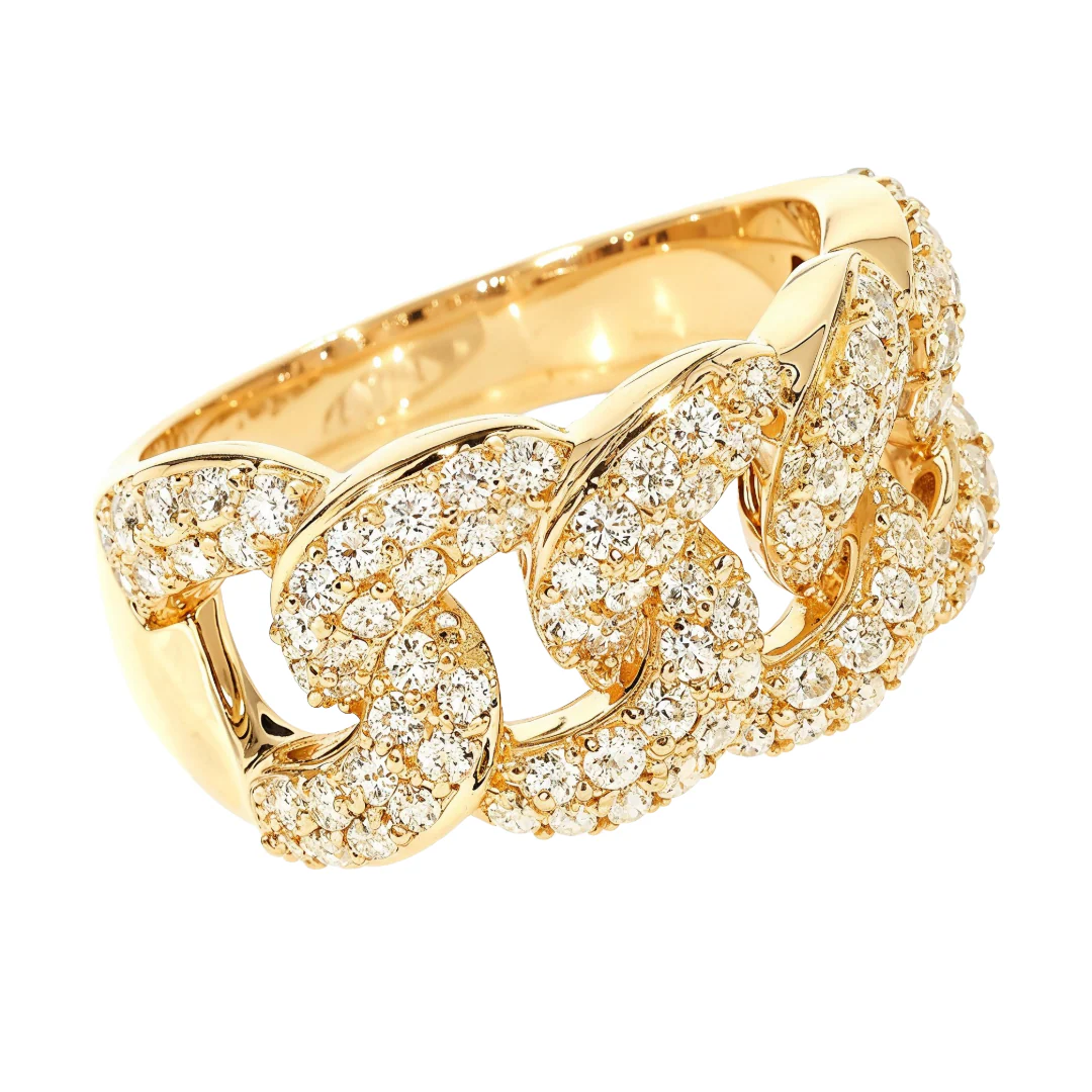 862-14k-gold-miami-cuban-link-diamond-ring-65851-3.webp 14K Gold Miami Cuban Link Diamond Ring 65851