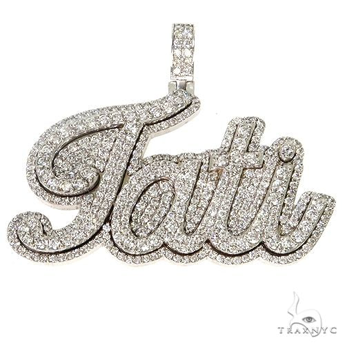 Custom Made Diamond Name Pendant 67502