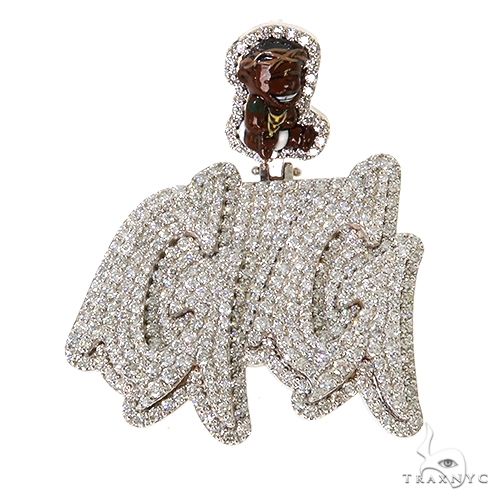 Custom Made 'GG' Diamond Pendant 67523