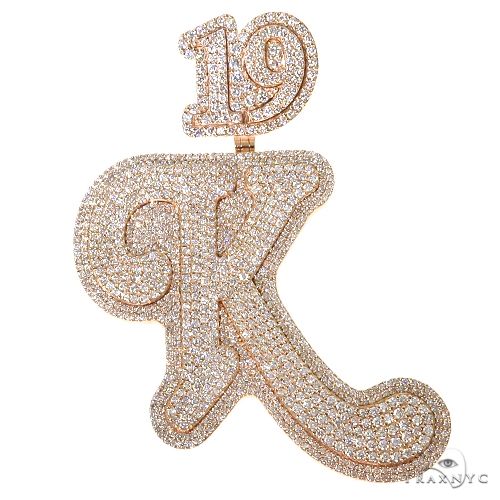 Custom Made Initial Diamond Pendant 67525