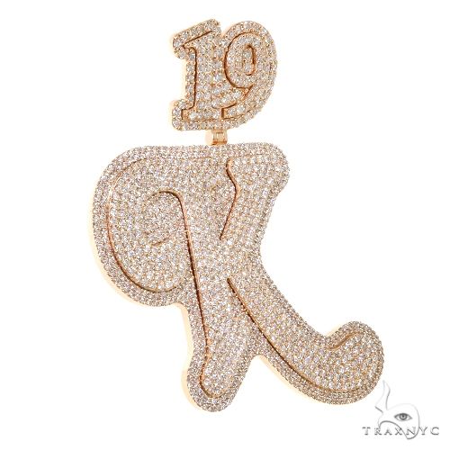 Custom Made Initial Diamond Pendant 67525