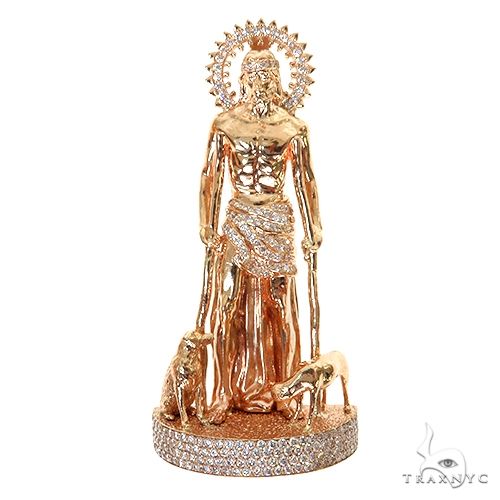 Medium St. Lazarus Diamond Pendant 67556