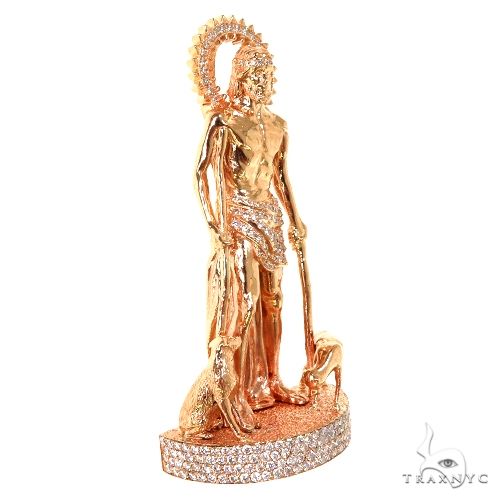 Medium St. Lazarus Diamond Pendant 67556