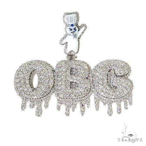 Custom Made Diamond Name Pendant 67563