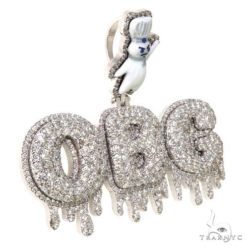 Custom Made Diamond Name Pendant 67563