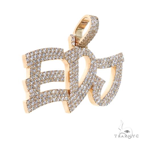 Custom Made 'EDJ' Diamond Pendant 67596