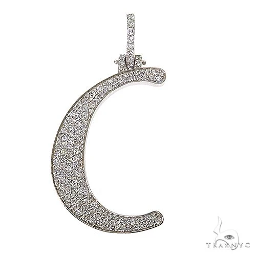 14K Gold Initial Diamond Pendant 67605