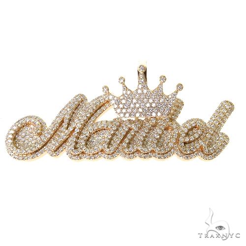 Custom Made Diamond Name Pendant 67652