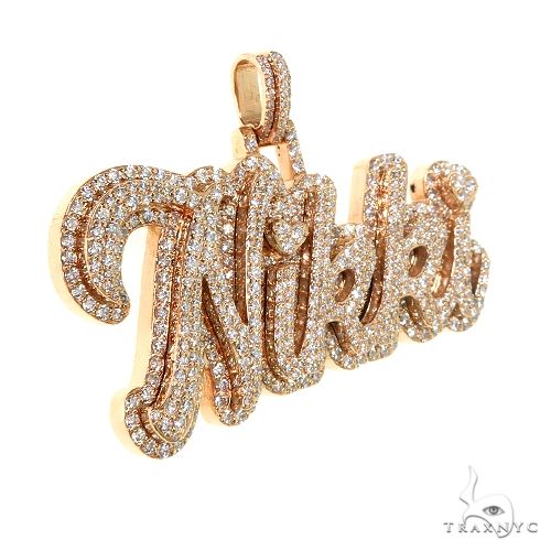 Custom Made Diamond Name Pendant 67662