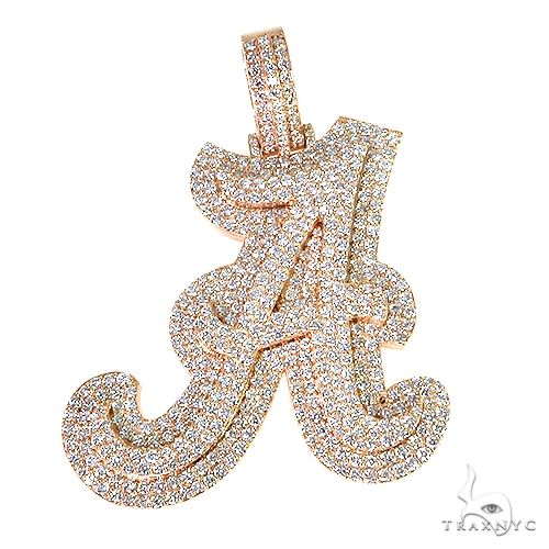 Custom Made Initial Diamond Pendant 67716