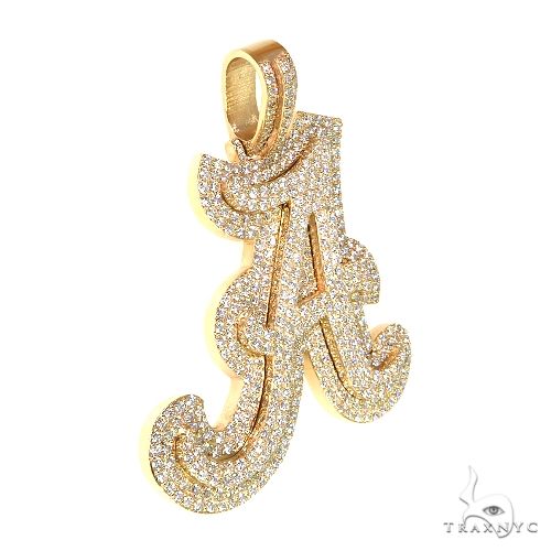 Custom Made Initial Diamond Pendant 67716