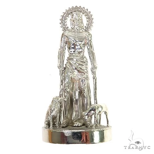 .925 Silver Large St. Lazarus Pendant 67744