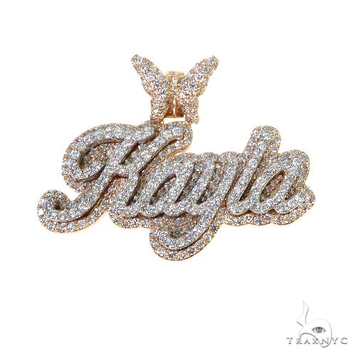 Custom Made Diamond Name Pendant 67771