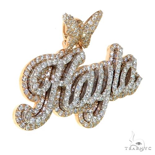 Custom Made Diamond Name Pendant 67771
