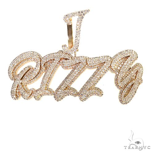 Custom Made Diamond Name Pendant 67802
