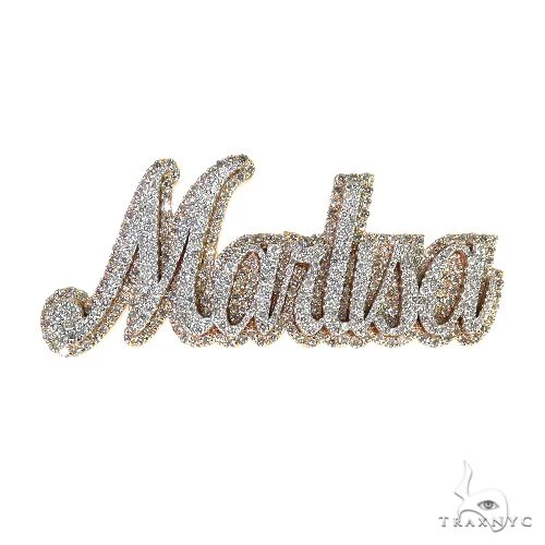 Custom Made Diamond Name Pendant 67805