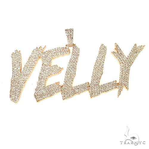 Custom Made Diamond Name Pendant 67809