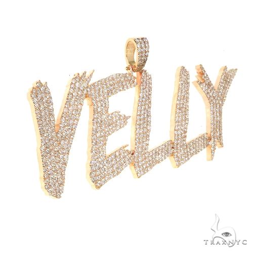 Custom Made Diamond Name Pendant 67809