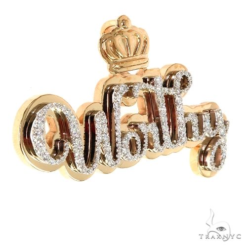 Custom Made Diamond Name Pendant 67821