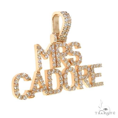 Custom Made Diamond Name Pendant 67858