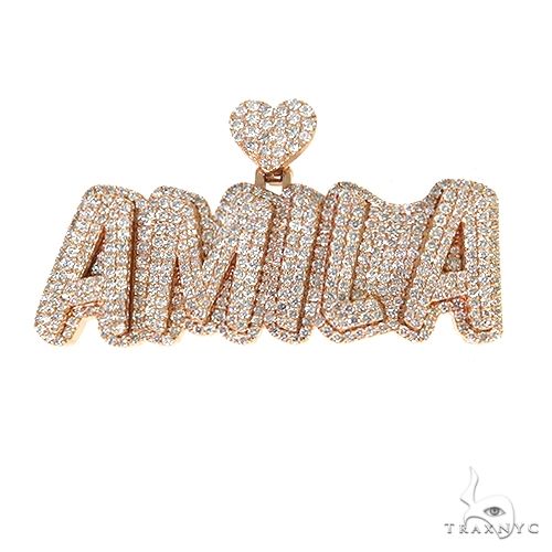 Custom Made Diamond Name Pendant 67863