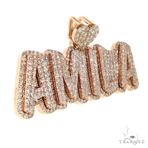 Custom Made Diamond Name Pendant 67863